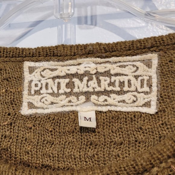 Pink Martini Crew Neck 3/4 Sleeve Sweater Size M - Picture 8 of 12